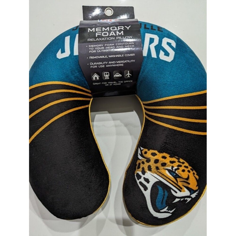 Jacksonville Jaguars Jax Jags Duval U-shaped Travel Memory Foam Neck Pillow New